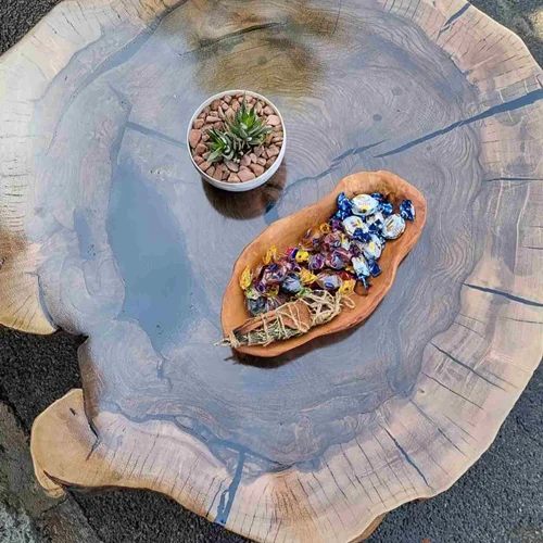 میز عسلی و جلومبلی روستیک