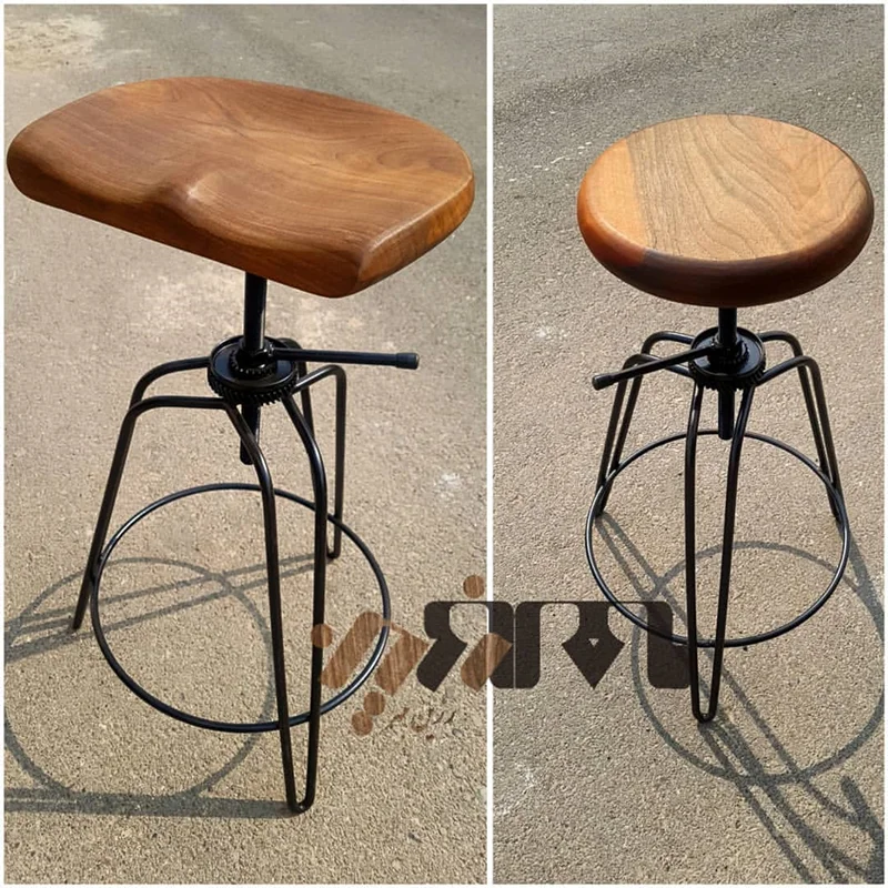 صندلی کانتر چوب و فلز؛ انتخابی مدرن و ماندگار برای دکوراسیون شما