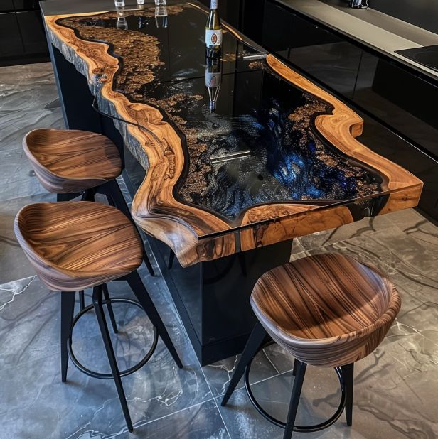 چگونه میزهای چوبی و رزینی دست‌ساز می‌توانند فضای خانه یا دفتر شما را تغییر دهند؟