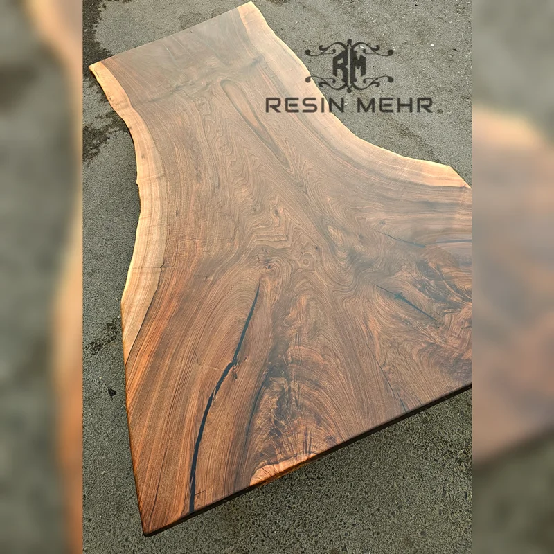 میز ۱۰ نفره اسلب یکتکه گردو