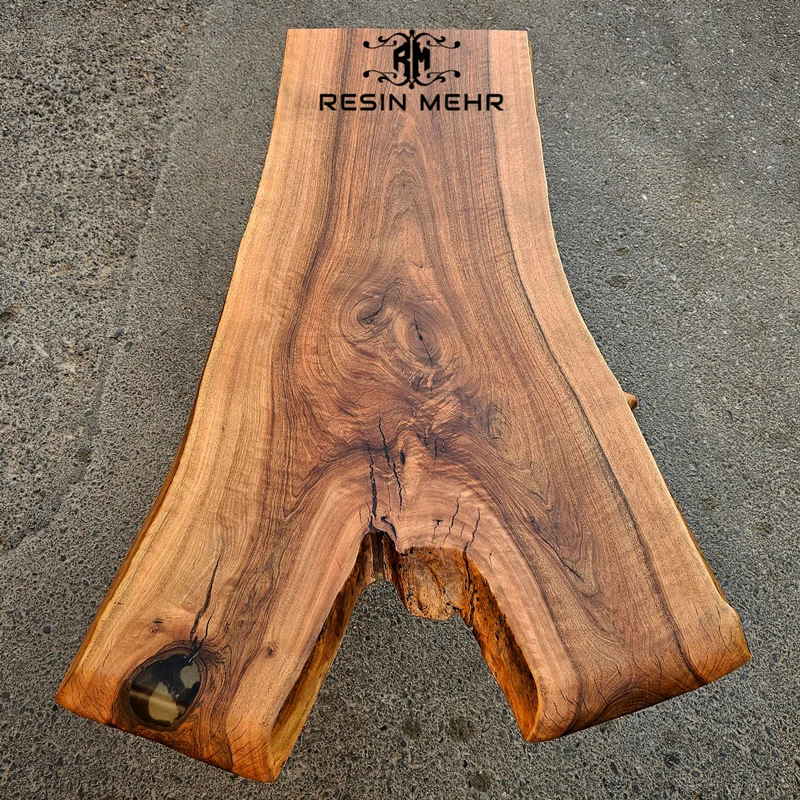 جلومبلی روستیک اسلب چوب گردو