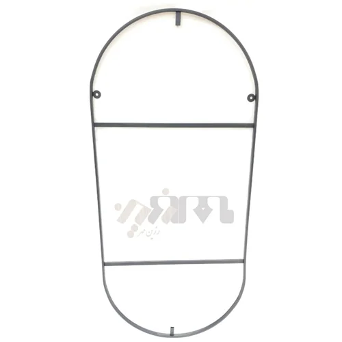 قاب آینه اقتصادی دو سر هلال دیواری (فقط قاب)