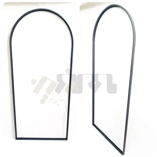 قاب فلزی آینه قدی، طرح گنبدی ساده (ژورنالی)_(فقط قاب)