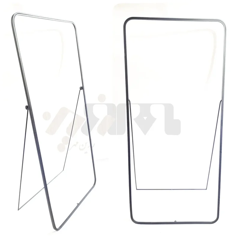 قاب آینه فلزی قدی پایه دار طرح لادن (ژورنالی)_(فقط قاب)