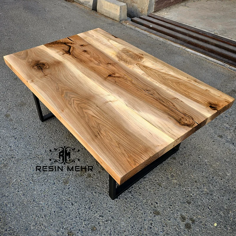 میز جلومبلی کلاسیک با چوب طبیعی گردو