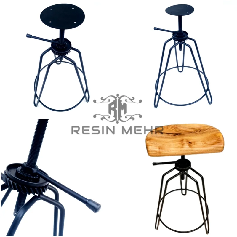 پایه صندلی فلزی قابل تنظیم (بدون نشیمن)